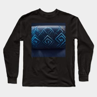 blue suede pattern Long Sleeve T-Shirt